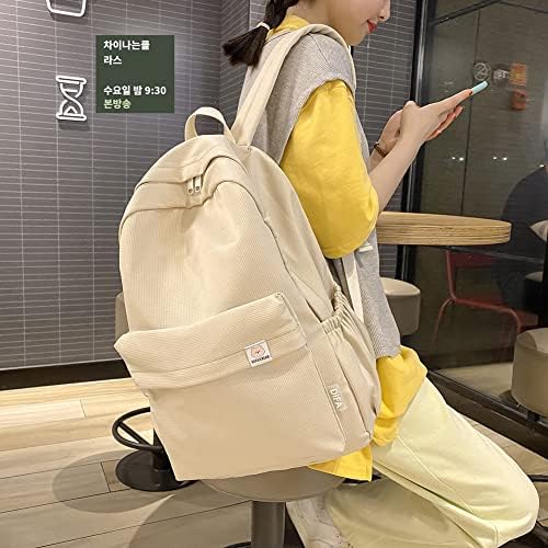 YFGBCX симпатичен естетски ранец за училишен колеџ Студент Цврст ранец во боја Лесен ранец за жени девојки лаптоп ранец обичен ранец Каваи