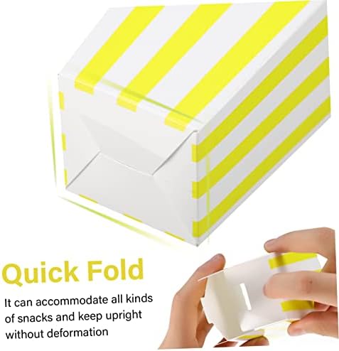 Jardwe 60 парчиња кутии за пуканки со картони за еднократна употреба кутии закуски кутии за деца пластични садови пуканки торби хартија пуканки