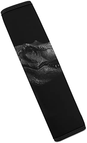 T- Rex диносаурус на темен автомобилски појас на безбедносниот појас, симпатични влошки за безбедносен појас, удобни ленти за