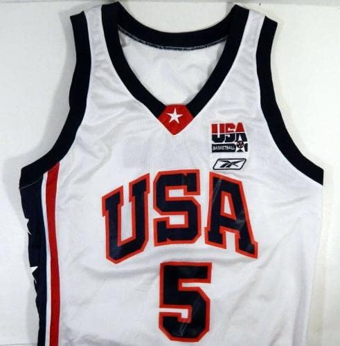 Тим САД кошарка 5 игра издадена бела маичка 44 DP20252 - користена игра во НБА