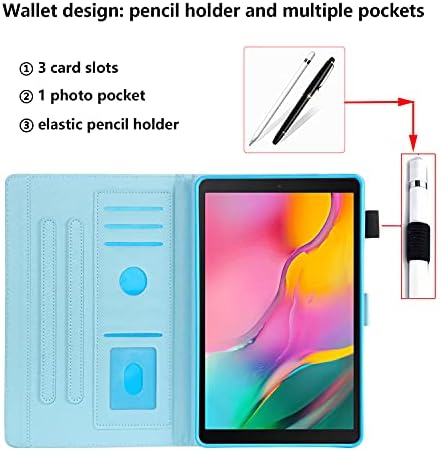 UUCOVERS GALAXY TAB A 10,1 инчен случај за 2019 година со држач за молив мулти-агол штанд PU кожа фолио покритие за Samsung Galaxy Tab A