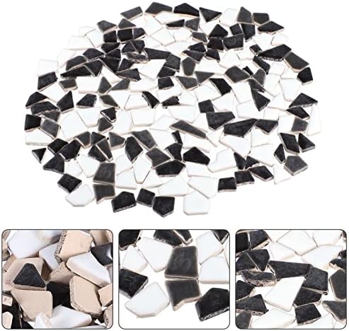 Sewiroro керамички мозаични плочки 200g неправилни скршени плочки застаклени порцелански плочки парчиња за DIY занаети вазни рамки за слики