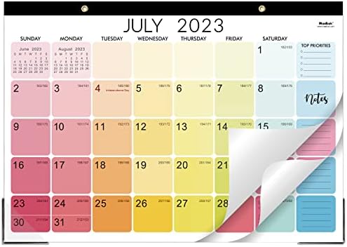 2023-2024 Календар на бирото-Календар на голема биро 2023-2024, 12 '' x 17 '', јули 2023 година-декември 2024 година, владееше блокови,