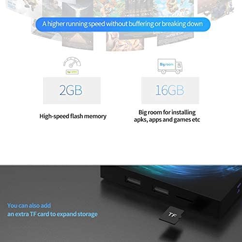 Андроид ТВ кутија 10.0 T95 Android Box 2GB RAM 16 GB ROM 6K Ultra HD Allwinner H616 64bit Поддршка 3D USB HD H.265 2.4/5GHz двојна