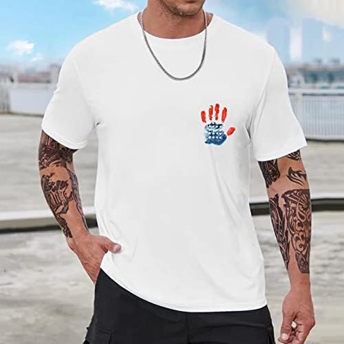 2023 година Нови мажи моден пролет лето лето -лесен кратки ракави o вратот маскирна печатена маица Топ блуза кадифен