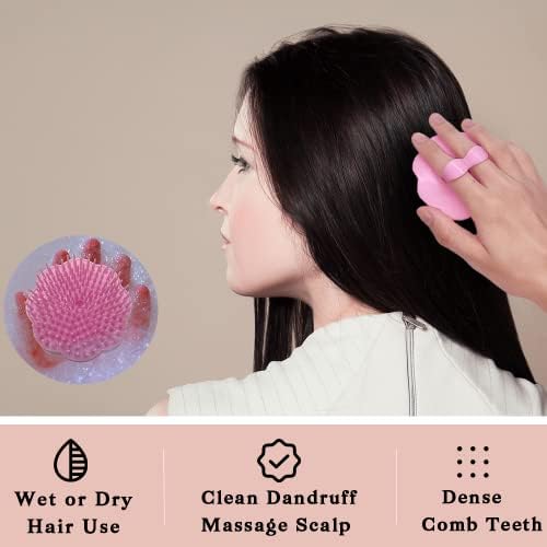 GXGKXK Скалп за коса Шампон ексфолијатор четка за четка за четка за четка за туширање за туширање за жени, деца, мажи и миленичиња