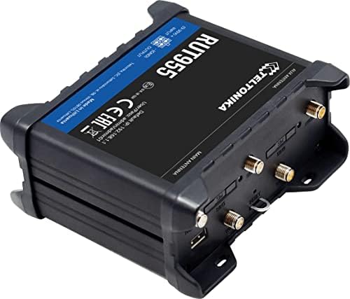 Телтоника RUT955M036V0 Индустриски мобилен рутер; за употреба со оператори во Јужна Америка, Австралија, Нов Зеланд и Тајван; 4G LTE, 3G и 2G