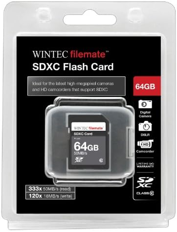 64gb Класа 10 SDXC Мемориска Картичка Со Голема Брзина 50MB/Сек. За Canon Eos Rebel XS FS40 Камери. Совршен за континуирано