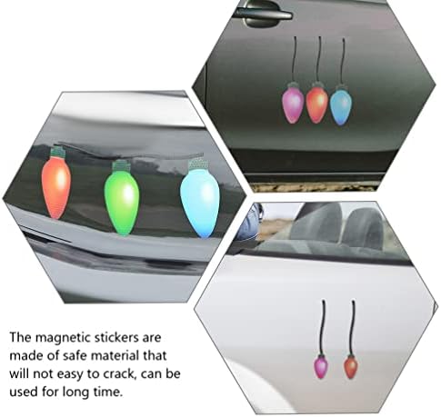 Фавомото 1 Поставете Божиќни Магнети За Автомобили Поставете Рефлектирачки Светилки Налепници За Автомобилски Магнет Врата Гаража