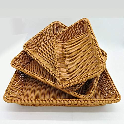 JKYP француски леб мед плетен корпа за складирање, едноставна ткаени корпа за складирање, ратан рачно изработена торба за складирање