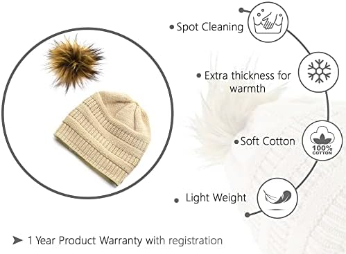 Убаво топла женска зимска капа | Slouchy Beanie Satin наредени капа за жени