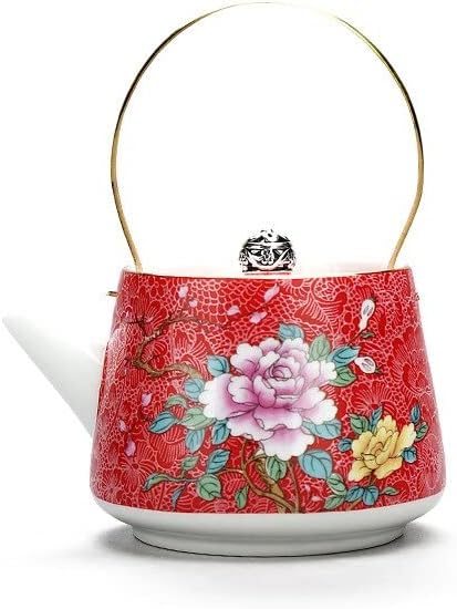 На скара чај сет рачно насликан златен зрак тенџере кунгфу керамички додатоци јапонски креативни сингл тенџере чајник