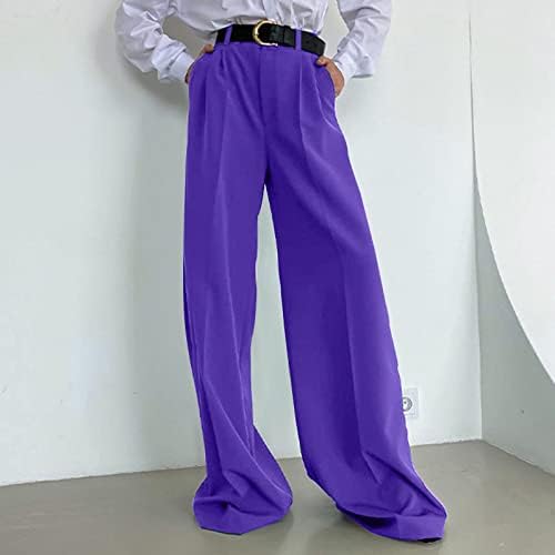 МИАШУИ Обични Панталони Поставени За Плус Големина Женски Широки Панталони За Влечење На Нозете Директно Плус Големина Панталони Костуми