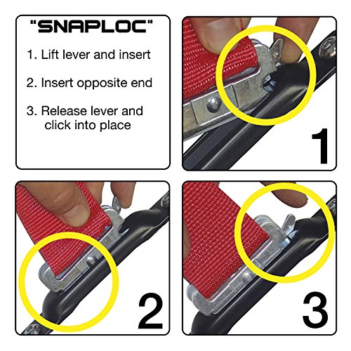 Snaplocs не'рѓосувачки 10 пакувања е-патеки за единечни сидра за ленти