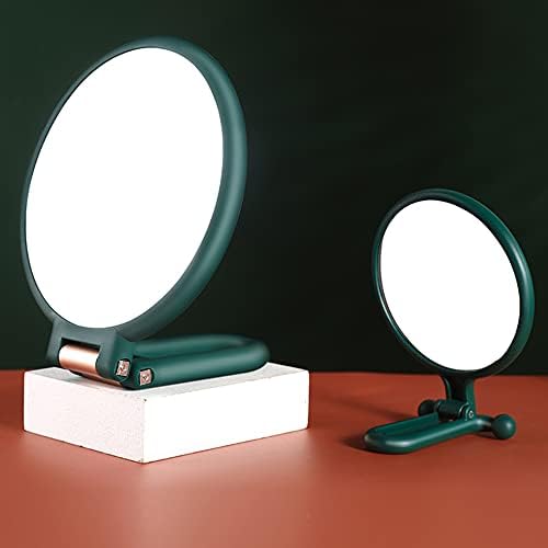 NZNB дами преносни рачни огледала за убавина за убавина, преклопна шминка огледало Студент студент десктоп шминка огледало
