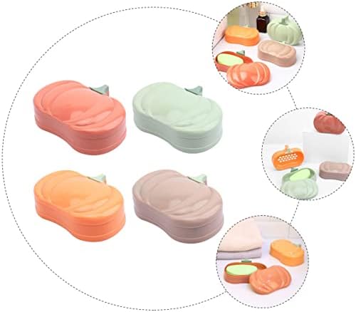 4 парчиња практични прекрасни цврсти сапуни сапуни сапун сапун кутија за кујна бања