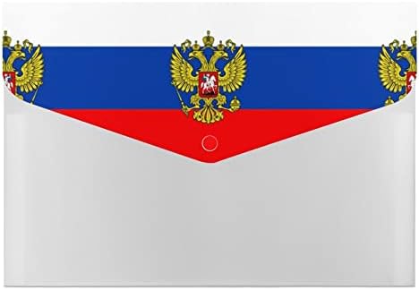 Знаме На Руски Орел 6 Џеб Проширување На Датотеката Организатор А4 Големина Папки Водоотпорен Датотека Коверти