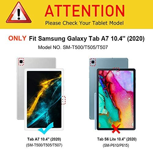 Случај За Samsung Galaxy Tab A7 10.4 Случај 2020 Таблет Модел SM-T500/T505/T507, Мулти-Агол Анти-Слајд Тенок Виткање Стојат Паметни Капак Случаи