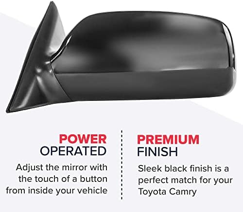Сигурно директно огледало на возачот за прилагодување на напојувањето на Toyota Camry, необоени лево не-загреани не-преклопување надвор од задниот