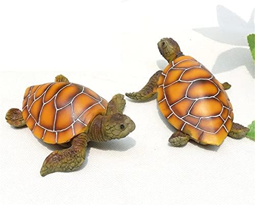Koutao5j 2 пакуваат аквариум морски желки украси, стилски резервоар за риба од смола корална гребена желка декор, одличен пејзаж