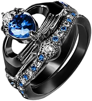 2023 Нов подарок бел камен накит рачно изработен исечен луксузен прстен ангажман свадбени прстени накит за жени гроздобер