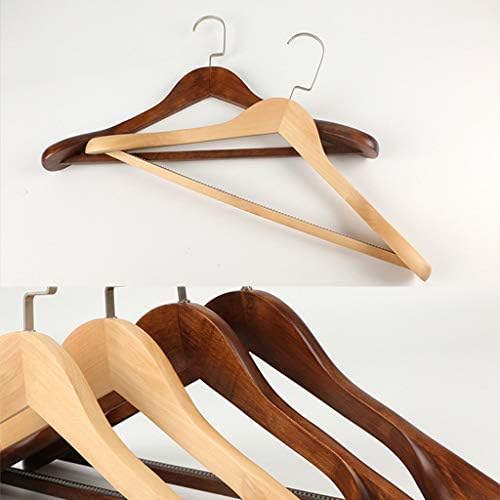 Hanger со цврсто дрво од uxzdx, кои не се лизгаат, закачалки за облека, кошули џемпери облекување закачалка за сушење решетката за складирање