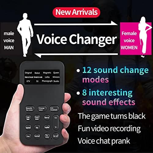 SDFGH Sound Effects Универзален менувач на гласови за игри Надворешен адаптер за чување на уреди смешен преносен аудио