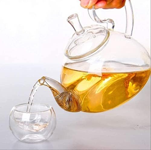 Забавувајте се котел чајник котел 600мл, Топлина Отпорни Стакло Феникс Чајник Чајник