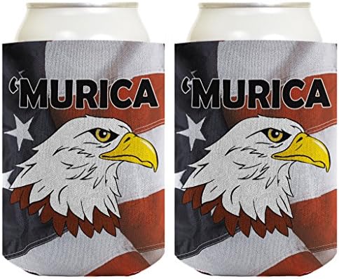 4 јули Смешно Може Да Кули Мурика Ќелав Орел Американско Знаме 2 Пакет Може Колачиња