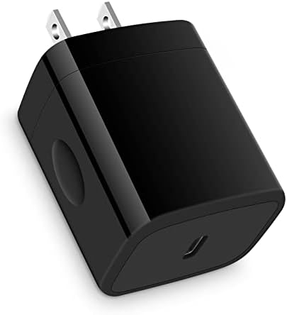Pixel 7A Charigng Block, 20W USB-C адаптер за напојување со црна коцка за брзо полнење, андроид Телефонски приклучок за iPhone