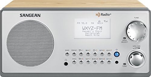 Sangean HDR-18 HD радио/FM-Stereo/AM дрвен кабинет табела врвно радио
