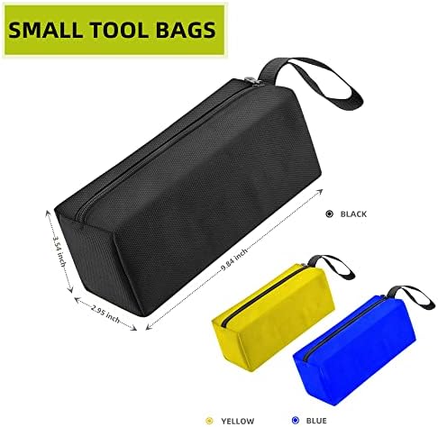 Bliritel 3 Pack Мала торба со алатки, разноврсни торбички со алатки за рака, торба за складирање на алатка за тешки водоотпорни
