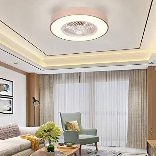 Омонс модерна минималистичка таванска светлина, светлина на вентилаторот Невидлива таванска вентилатор светло во дневна соба во спалната