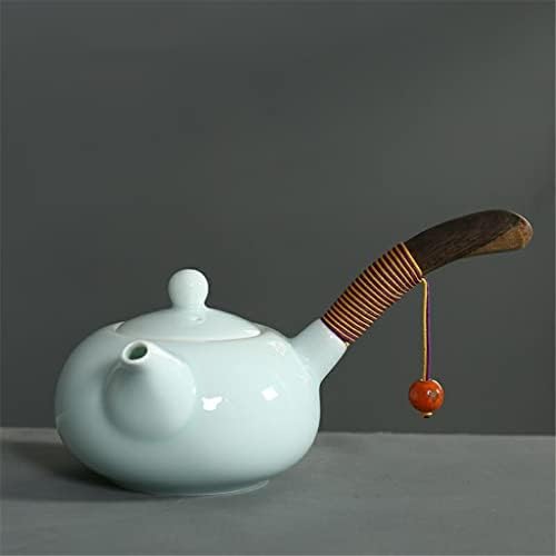 Uxzdx 220ml celadon чајници керамички кунг фу чај сет со дрвена рачка кинеска порцеланска чајна котел за чај