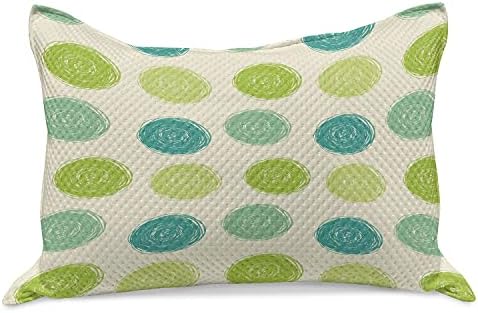 Амбезон Апстрактни плетени ватенка перници, рачни кругови геометриски модерни креативни скициски овали, стандардна обвивка за перница