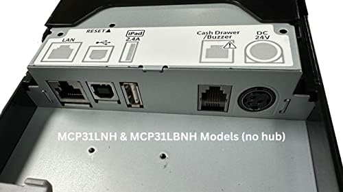 Star Micronics MC-Print3 3-инчен Ethernet/USB/Lightning/Bluetooth Термички POS печатач со CloudPrnt, Cutter и надворешно напојување-црно