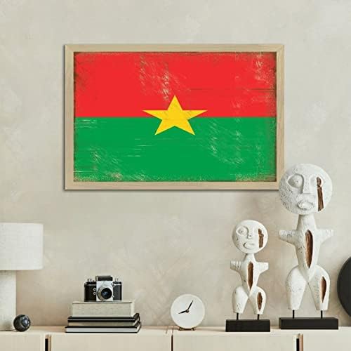Инспиративен врамен wallиден знак на artидна уметност Буркина Фасо Семеен wallиден декор за мантел смешна декоративна палета за дрвени палети