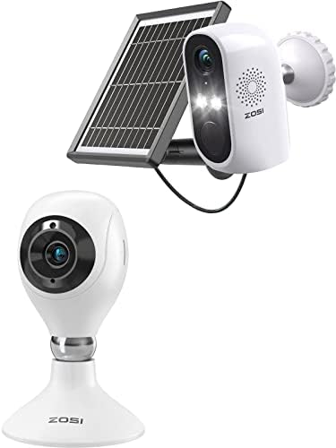 Zosi C611 2K Внатрешен WiFi Home Smart Baby Monitor Camera Camera со телефонска апликација и C1 безжична безбедносна камера