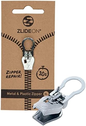 Замена на Zlideon Zipper Повлечете - 3 парчиња, црна, голема - лизгачка за замена на патент за замена
