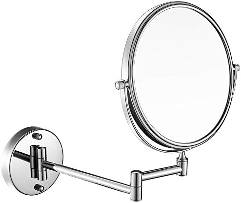 Lianxiao - Wallидни монтирани шминка огледала зголемувачки проширувачки цврсти прилагодливи козметичко огледало за бања хотел суета огледала