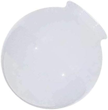 8-инчен бел стаклен глобус-4-инчен отворен отвор