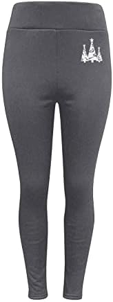 Термички панталони есен зимски Дедо Мраз дебели панталони 2022 слаби тенок плус големина зимски хеланки за жени руно наредени