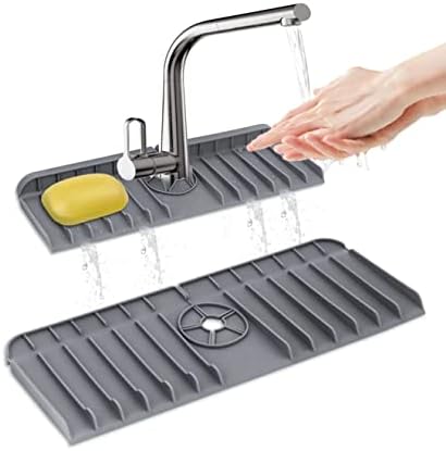 GLPLAYQ силиконски вода тапа мат кујна мијалник подот мат капе заштитник рампа за вода тапа