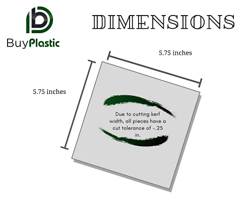 Buyplastic природно бело тефлон ptfe девствен пластичен лист 1/8 дебел, големина 24 x 36 формабилни димензии на таблата со флуорополимер - 23,75