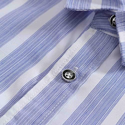 ZDDO 2022 Нови кошули со шарени за мажи надолу со кошули тенок вклопуваат врвови со врски со долг ракав, формална деловна обична