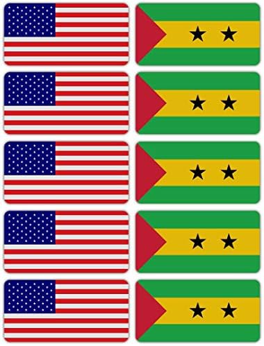 3М рефлексивни Сао Томе и Принцип и налепници на знамето на САД | Разновидни безбедносни решенија | Тврди капи, лаптопи, велосипеди,