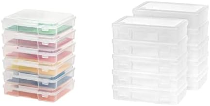 Ирис САД PJC-300 Преносен проект Пластично чисто хоби занаетчиско снабдување за складирање кутија за складирање на кутии 6 кутии Пакет