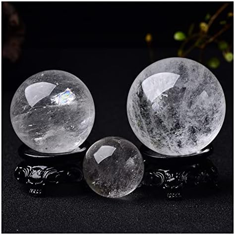 1 парчиња природен камен кристал кварц топка Рок минерална заздравување топка за масажа Реики медитација Енергетски камен Дома декор,