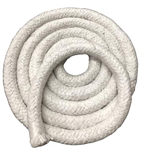 Заптивка на јажето Ceratex - Гардип за јаже со керамички влакна, тркалезно плетенка 1/2 x 25 стапки, заптивка за заптивка со висока