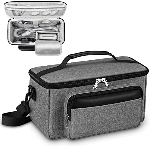 Торба за носење торба Medmax за Resmed Airmini CPAP машина и додатоци, преносна опрема за CPAP и торба за складирање на материјали со лента за
